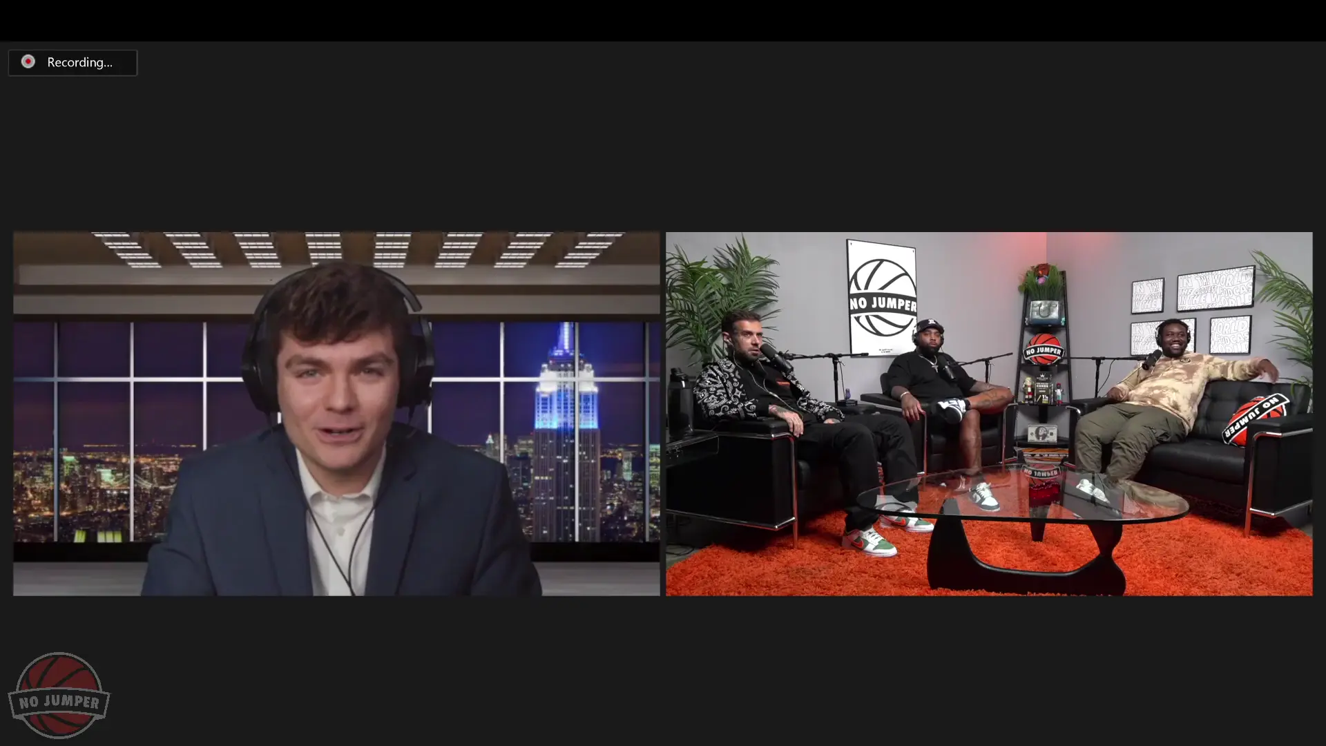 Nick Fuentes, Sneako, Adam22, AD and Flakko Race Debate on No Jumper Podcast