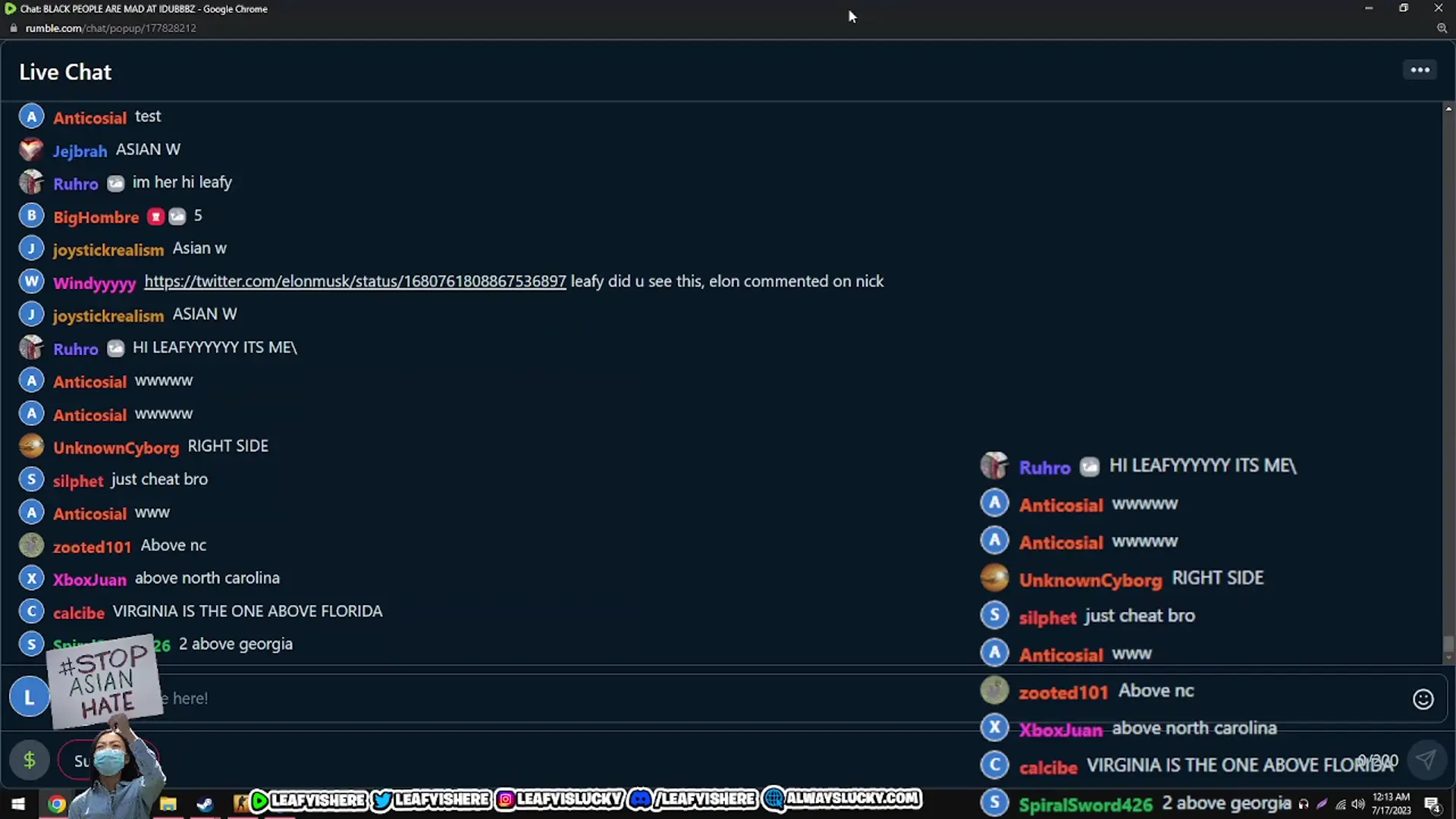 Nick Calls in to Leafy's stream post rally