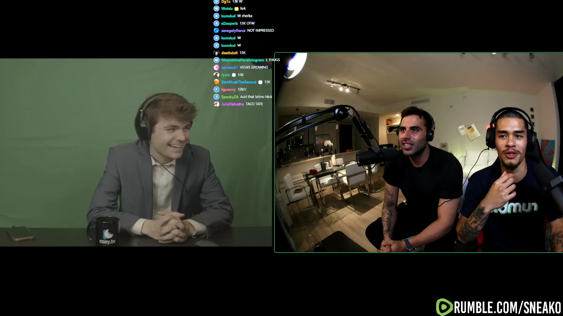 Nick Calls Into Sneako's Stream with Zherka