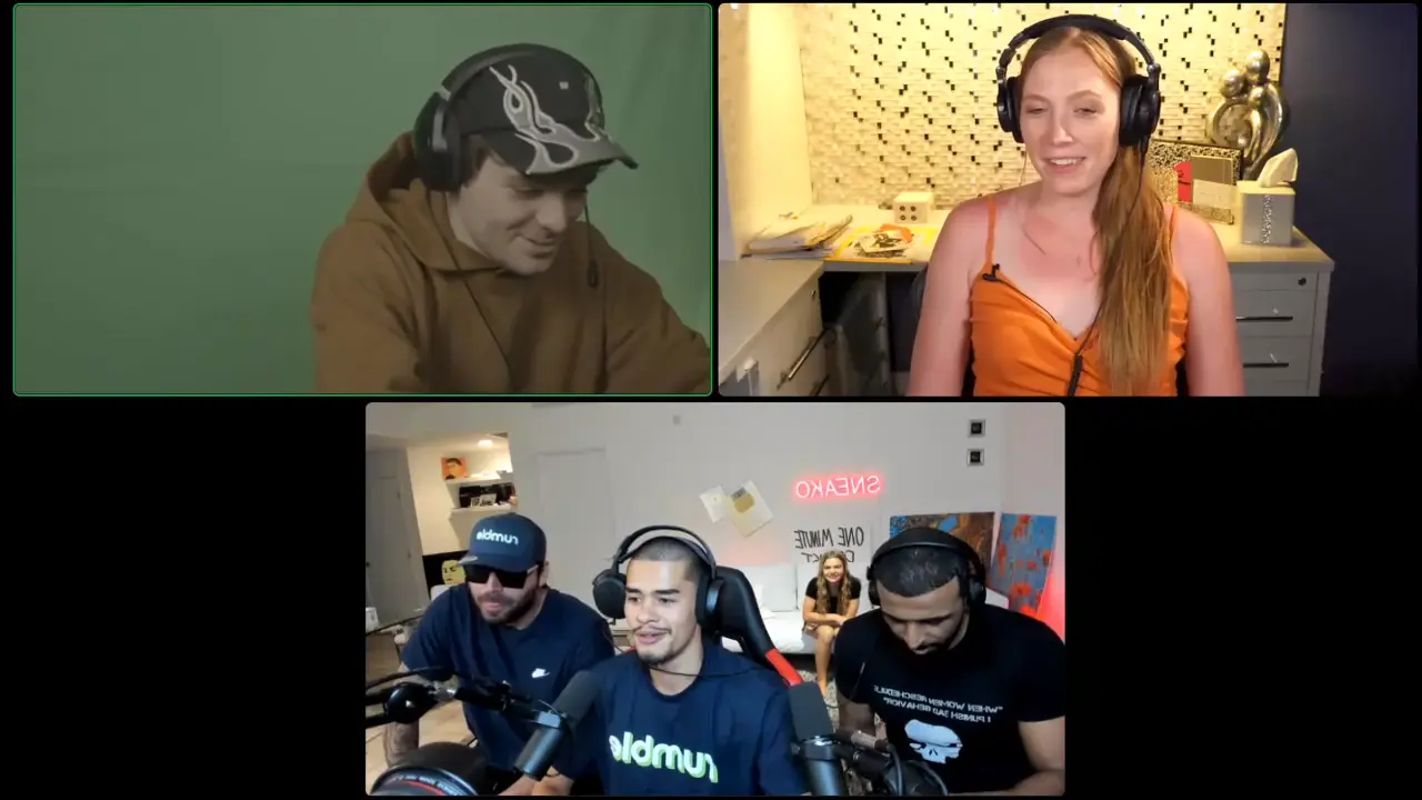 Nick on Sneako's Stream with Zherka, Myron, and Pearl