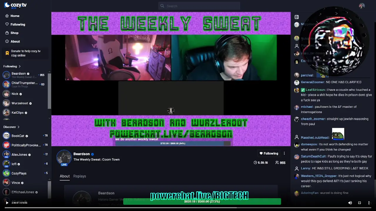 Nick Calls Into (and Rapes) BigTech's Stream