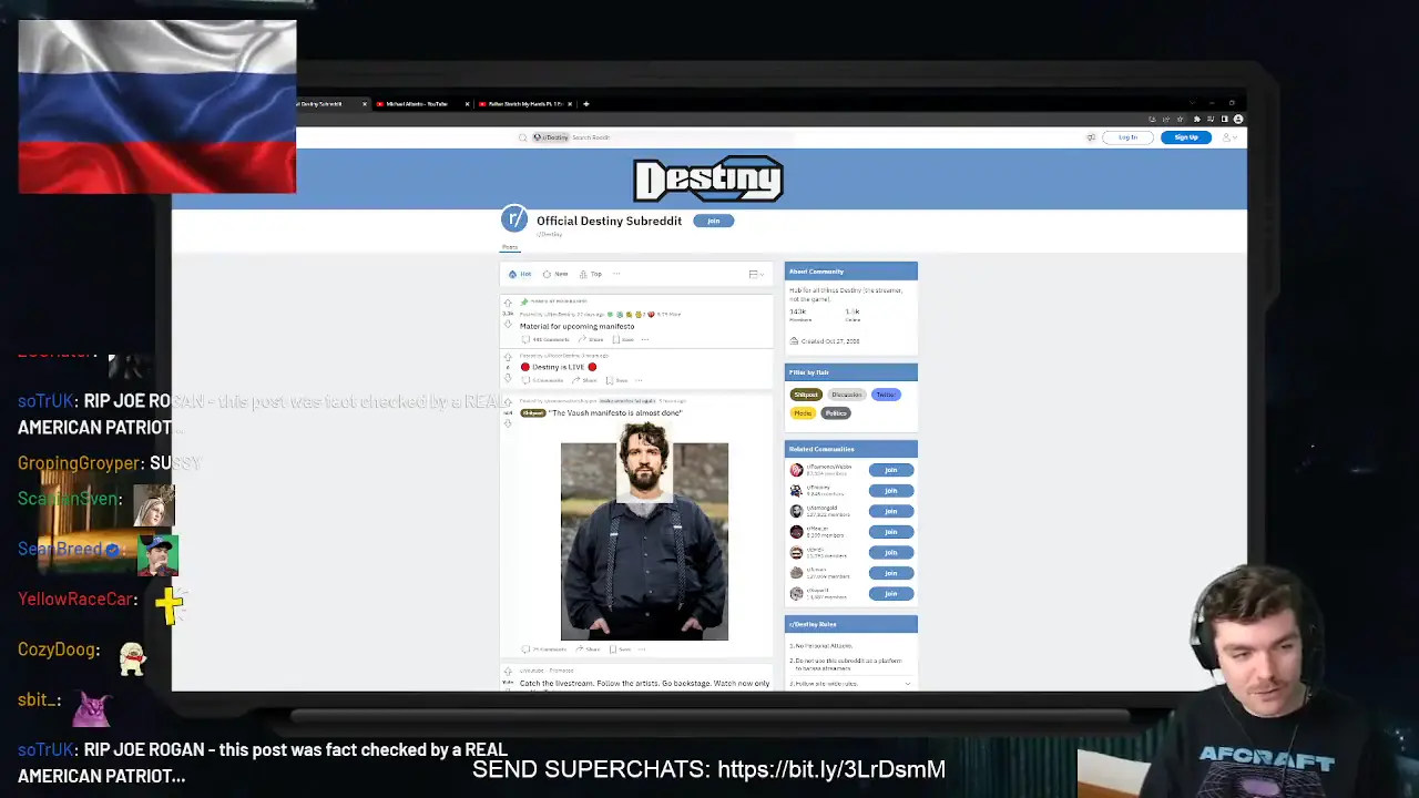 come say hi or dont - part 1 (ft. Destiny call-in)